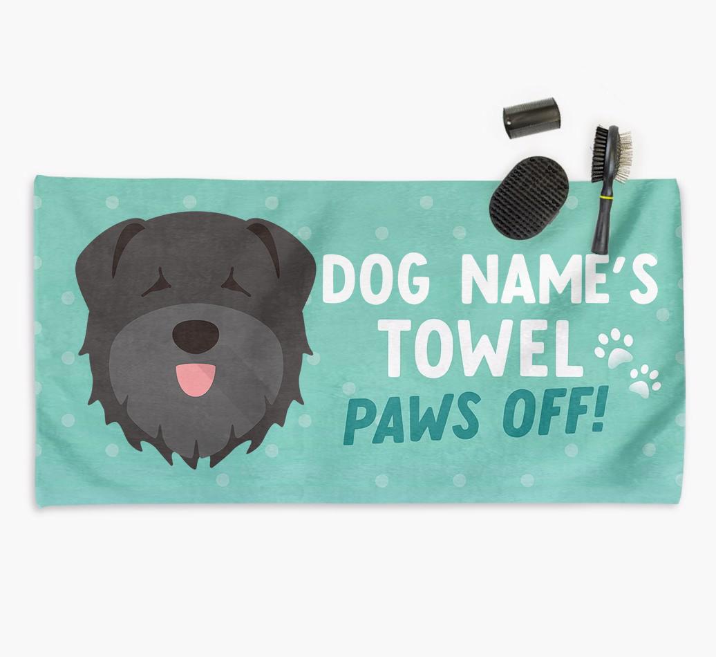 Paws Off Personalized Towel for your {breedFullName}