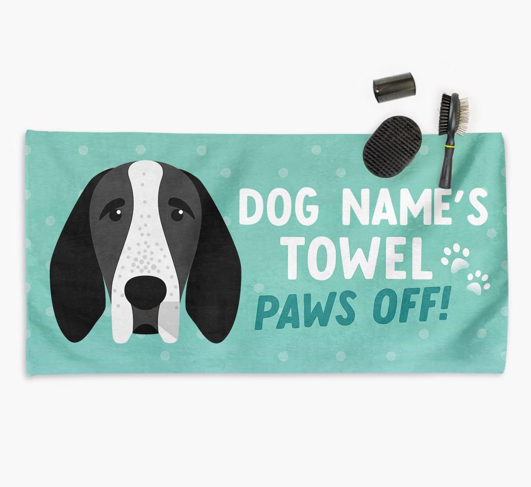 Paws Off Personalized Towel for your {breedFullName}