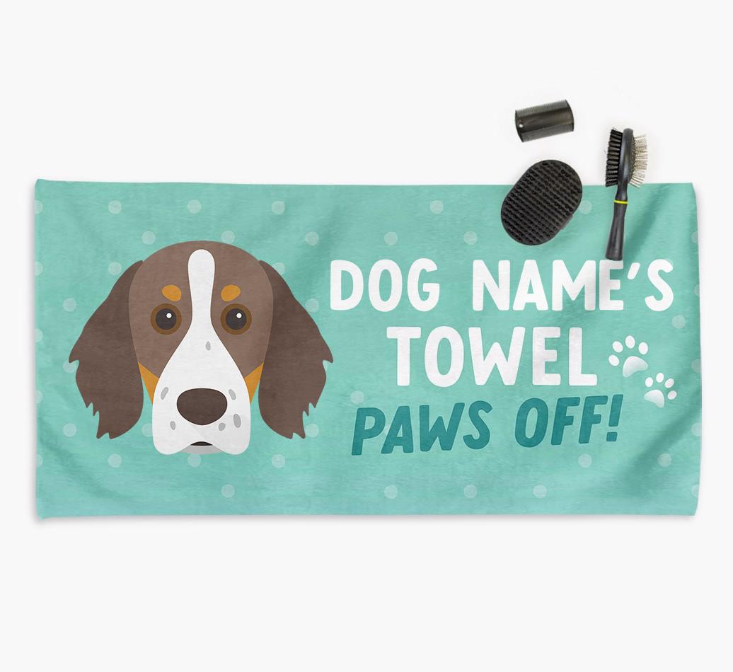 Paws Off Personalized Towel for your {breedFullName}