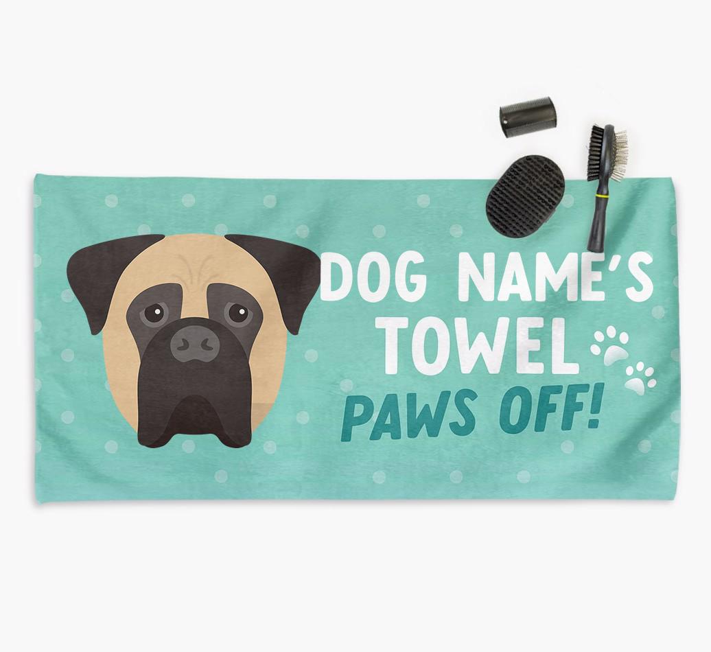 Paws Off Personalized Towel for your {breedFullName}