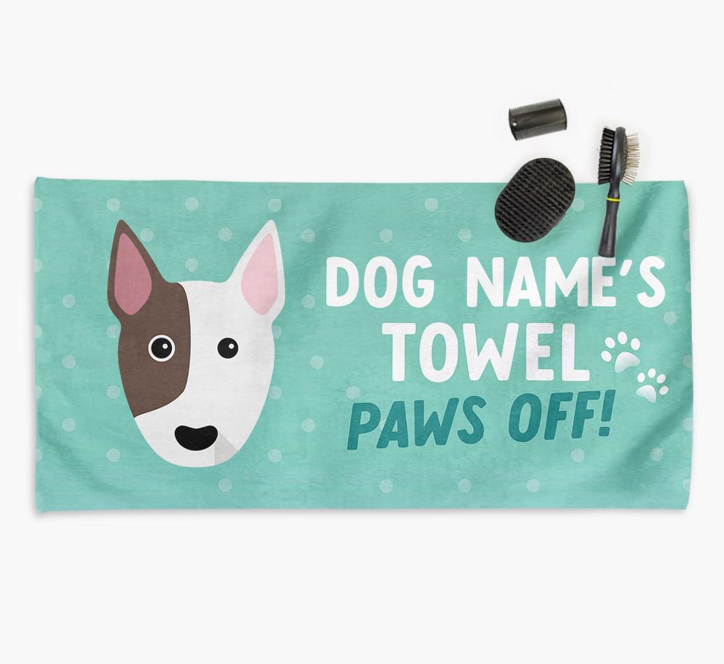 Paws Off Personalized Towel for your {breedFullName}