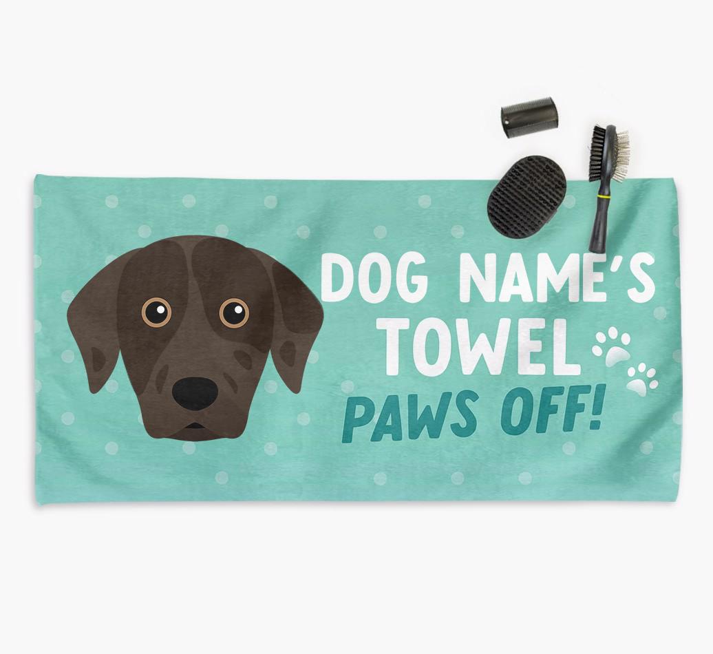 Paws Off Personalized Towel for your {breedFullName}