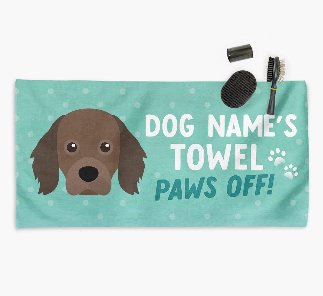 Paws Off Personalized Towel for your {breedFullName}