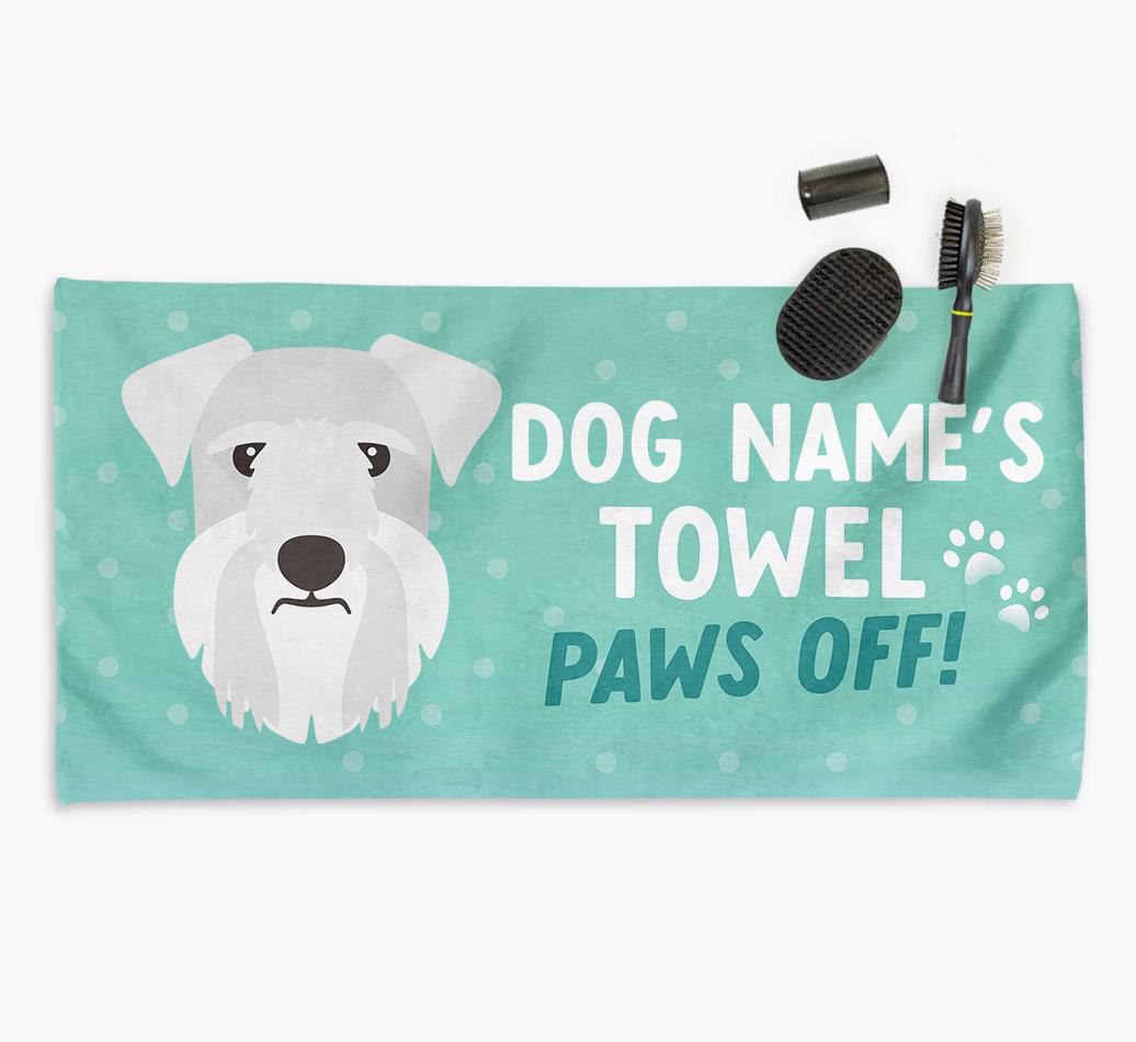Paws Off Personalized Towel for your {breedFullName}