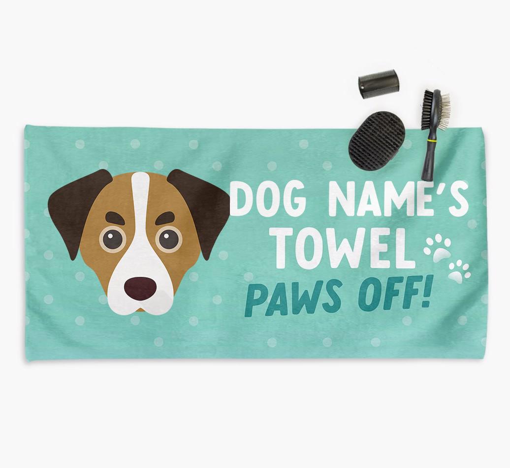 Paws Off Personalized Towel for your {breedFullName}