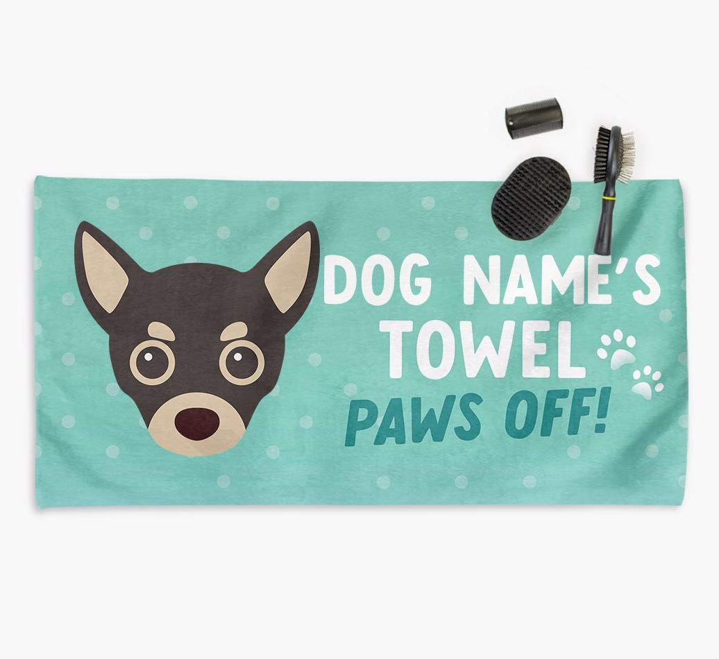 Paws Off Personalized Towel for your {breedFullName}