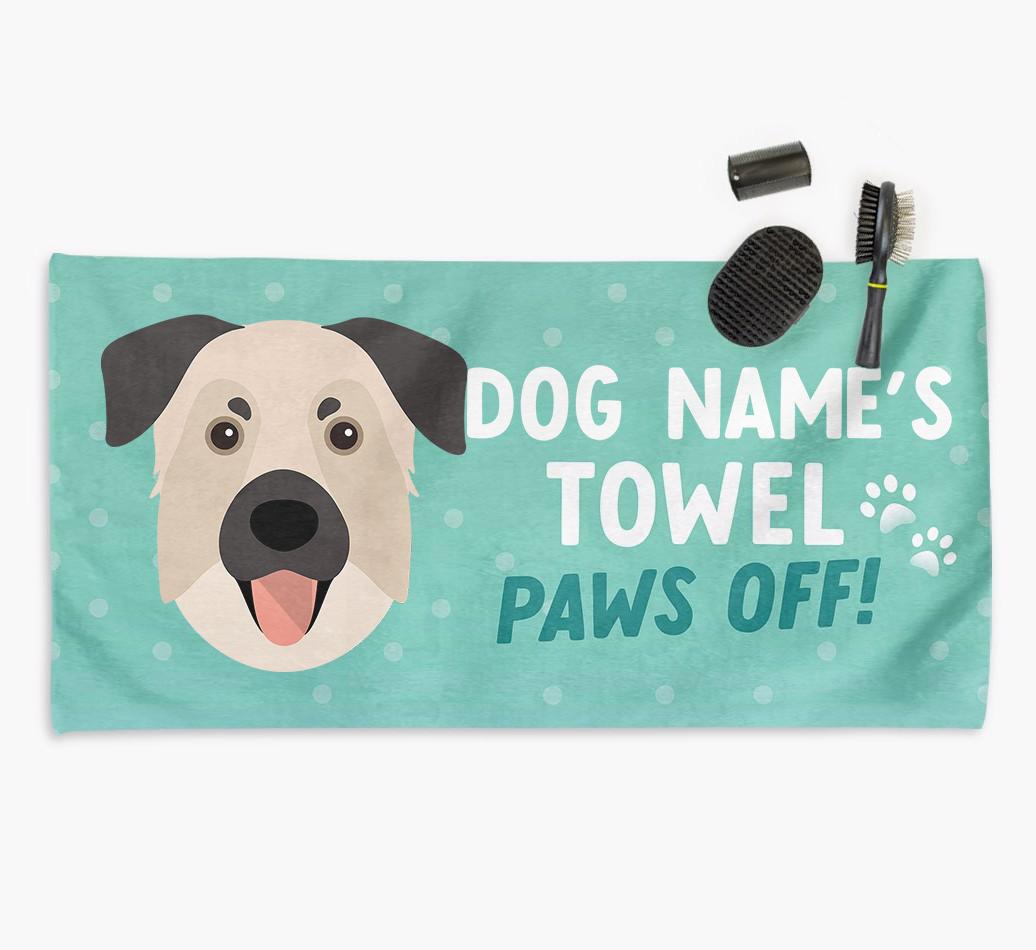 Paws Off Personalized Towel for your {breedFullName}