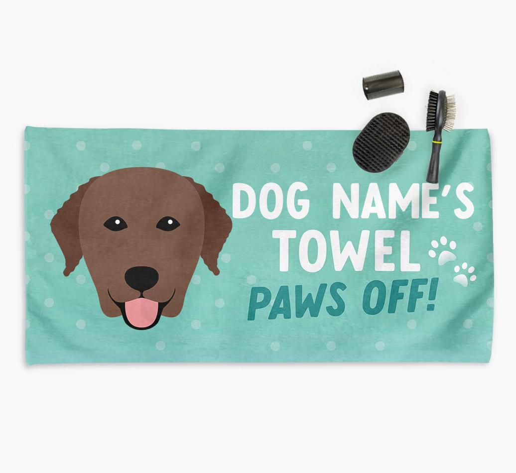 Paws Off Personalized Towel for your {breedFullName}