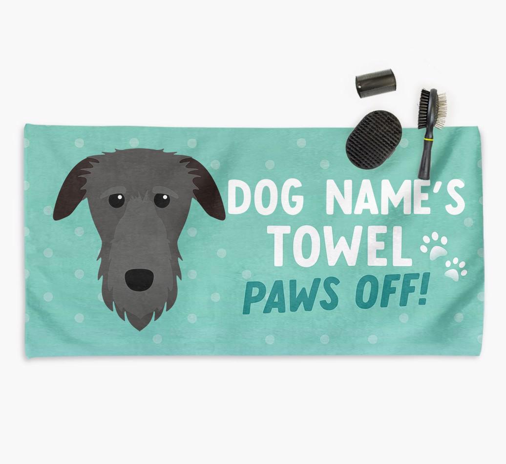 Paws Off Personalized Towel for your {breedFullName}