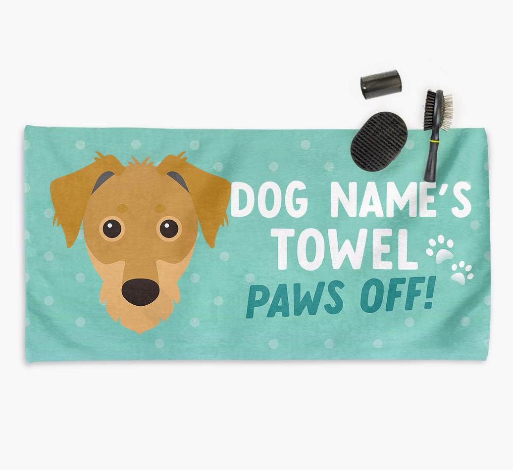 Paws Off Personalized Towel for your {breedFullName}