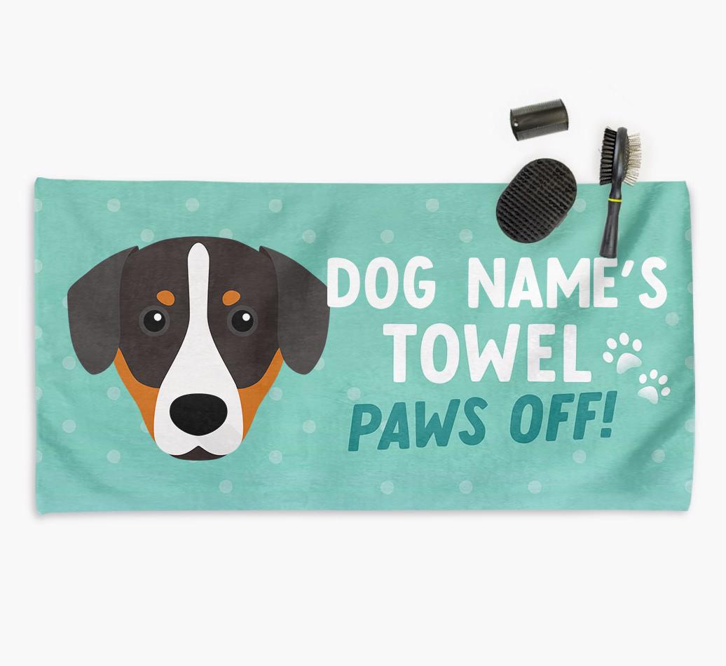 Paws Off Personalized Towel for your {breedFullName}