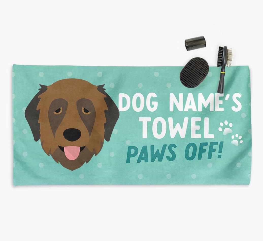 Paws Off Personalized Towel for your {breedFullName}