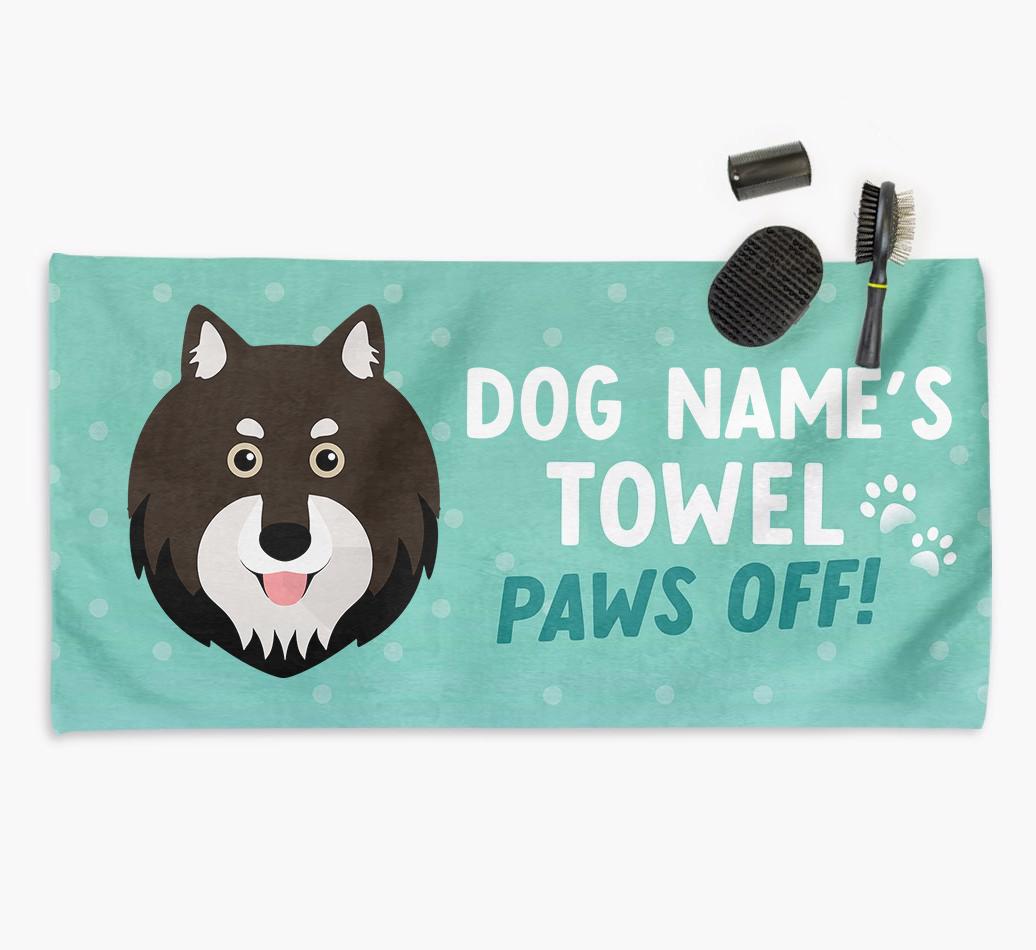 Paws Off Personalized Towel for your {breedFullName}