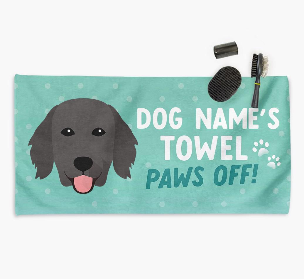 Paws Off Personalized Towel for your {breedFullName}