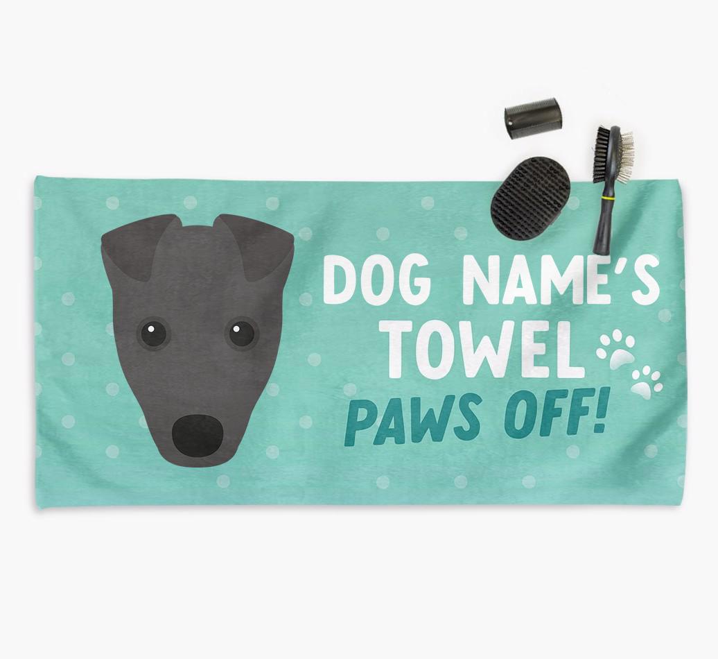 Paws Off Personalized Towel for your {breedFullName}
