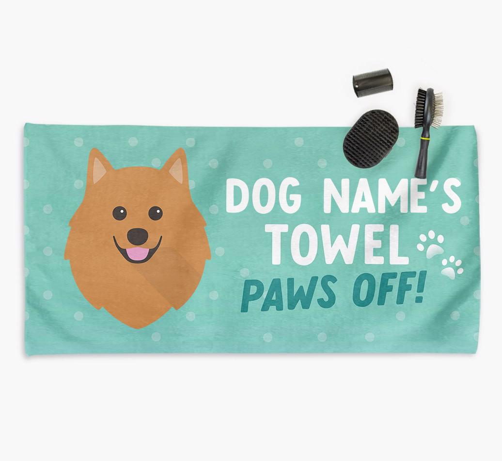 Paws Off Personalized Towel for your {breedFullName}