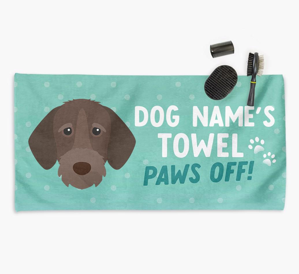 Paws Off Personalized Towel for your {breedFullName}