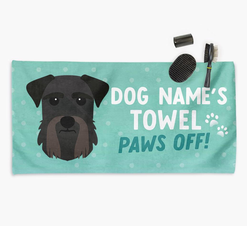Paws Off Personalized Towel for your {breedFullName}