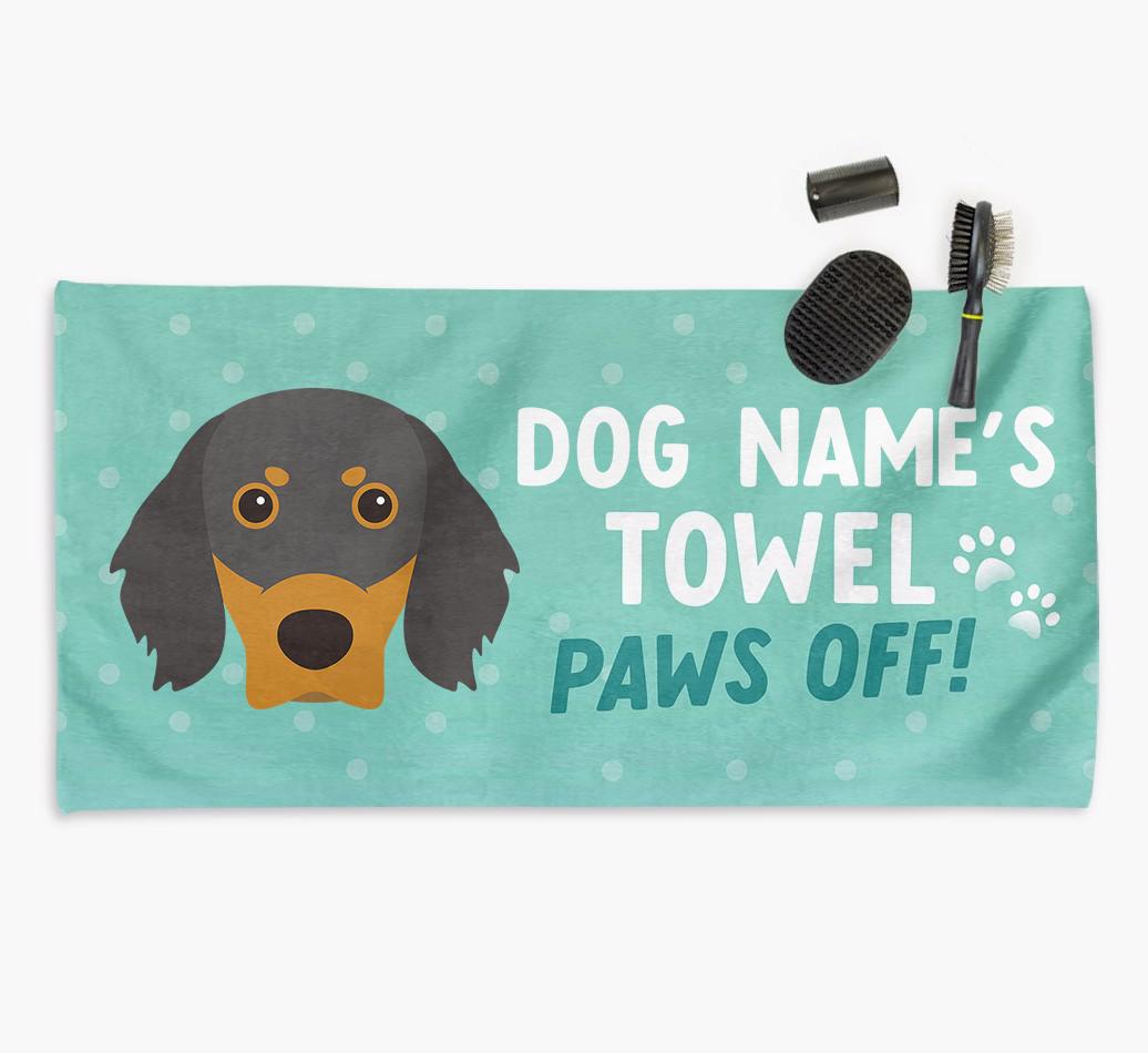 Paws Off Personalized Towel for your {breedFullName}