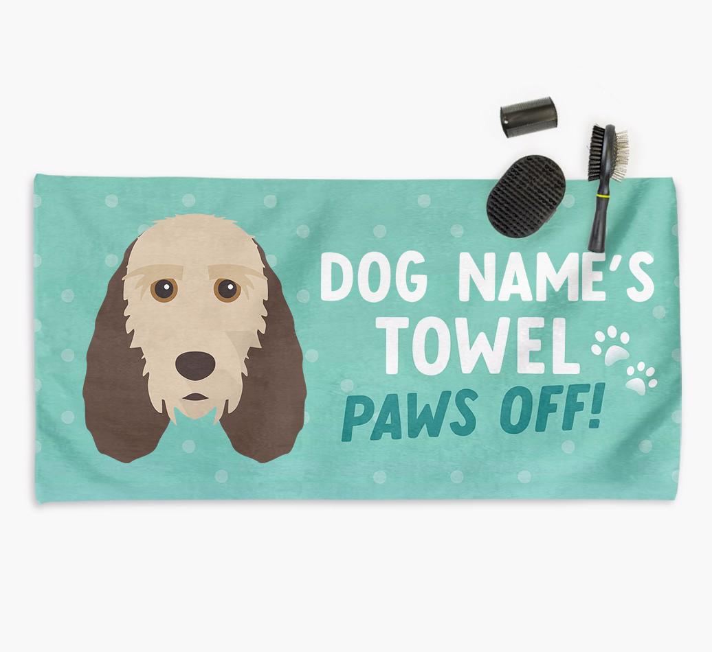 Paws Off Personalized Towel for your {breedFullName}