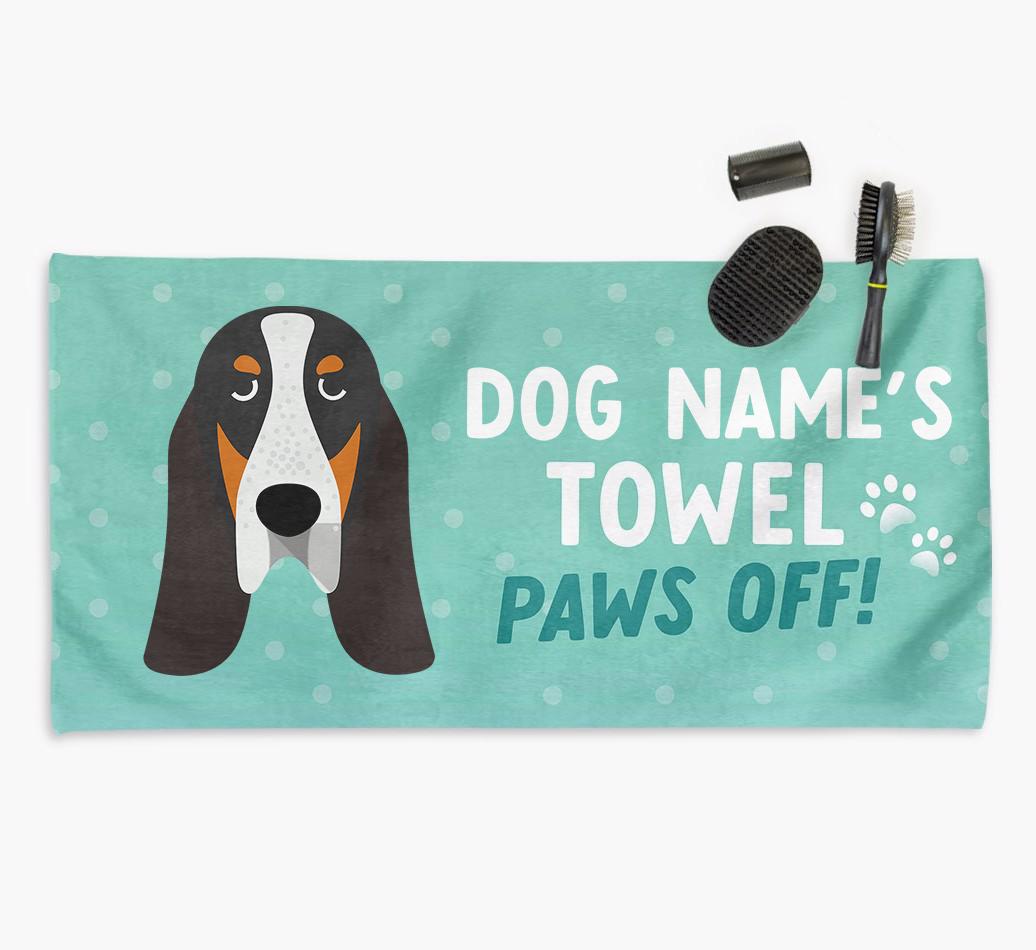 Paws Off Personalized Towel for your {breedFullName}