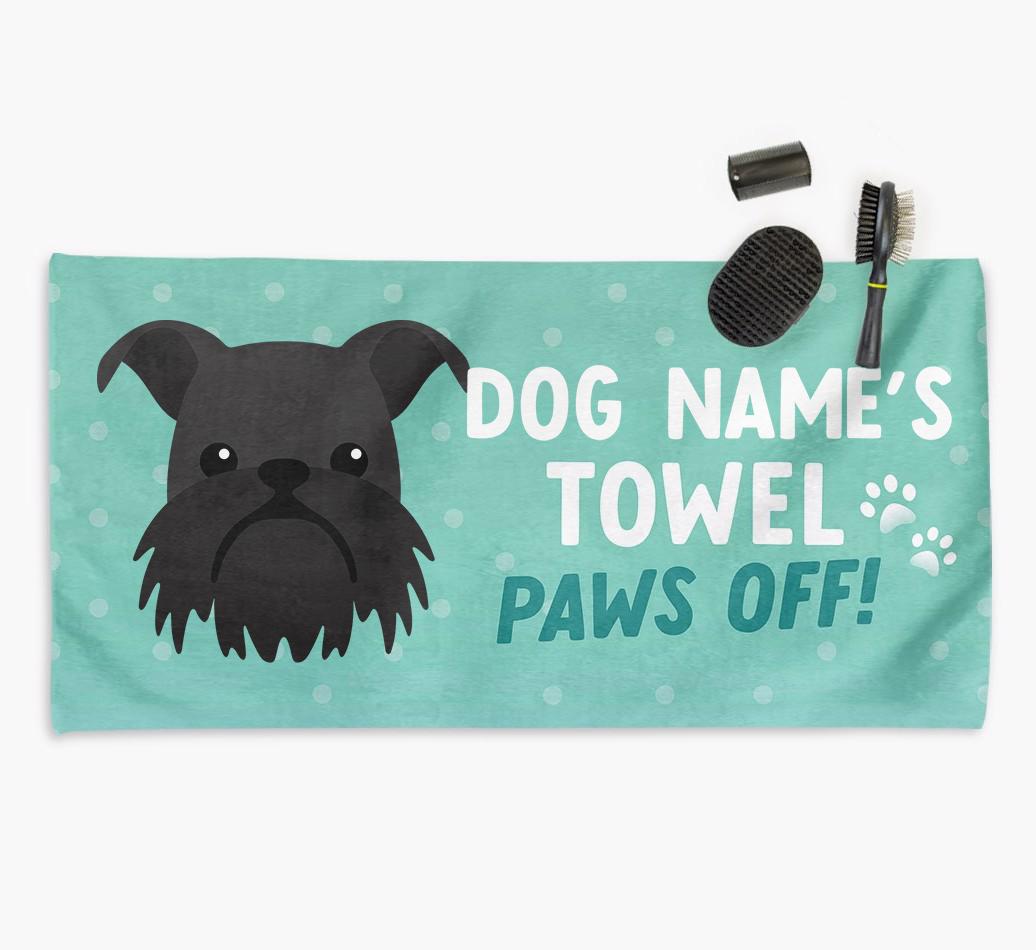 Paws Off Personalized Towel for your {breedFullName}