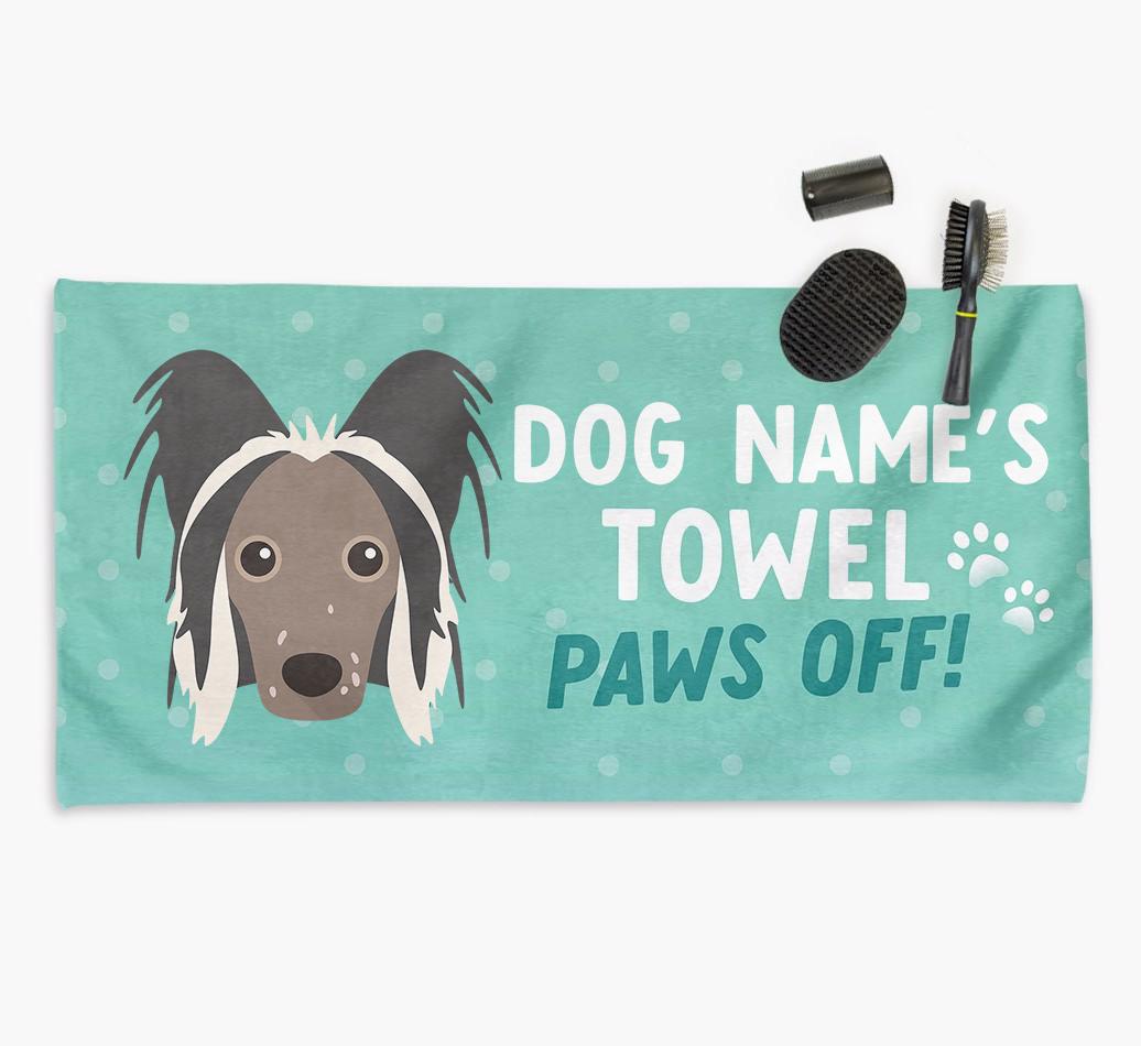 Paws Off Personalized Towel for your {breedFullName}