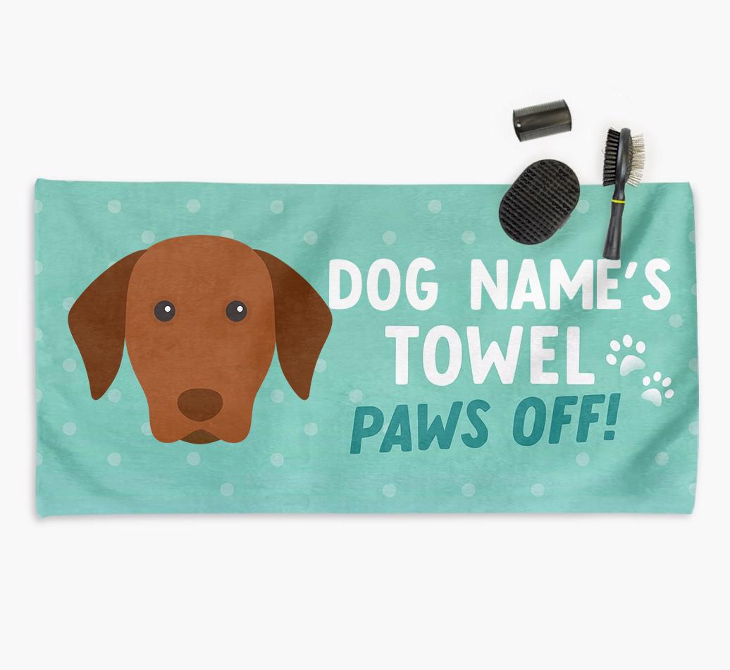 'Paws Off' Dog Towel for your {breedCommonName}