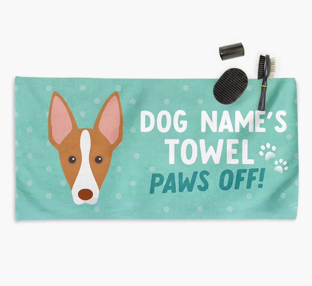 Paws Off Personalized Towel for your {breedFullName}