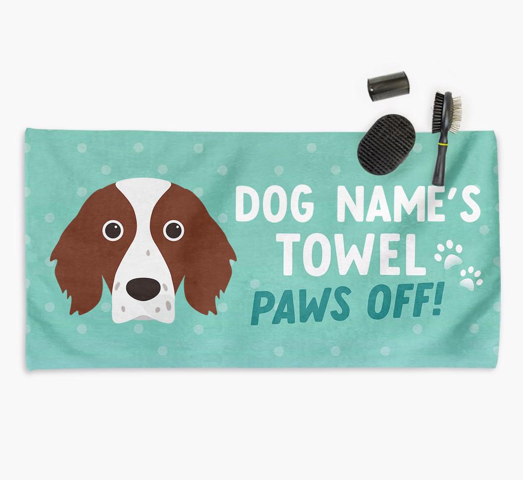Paws Off Personalized Towel for your {breedFullName}