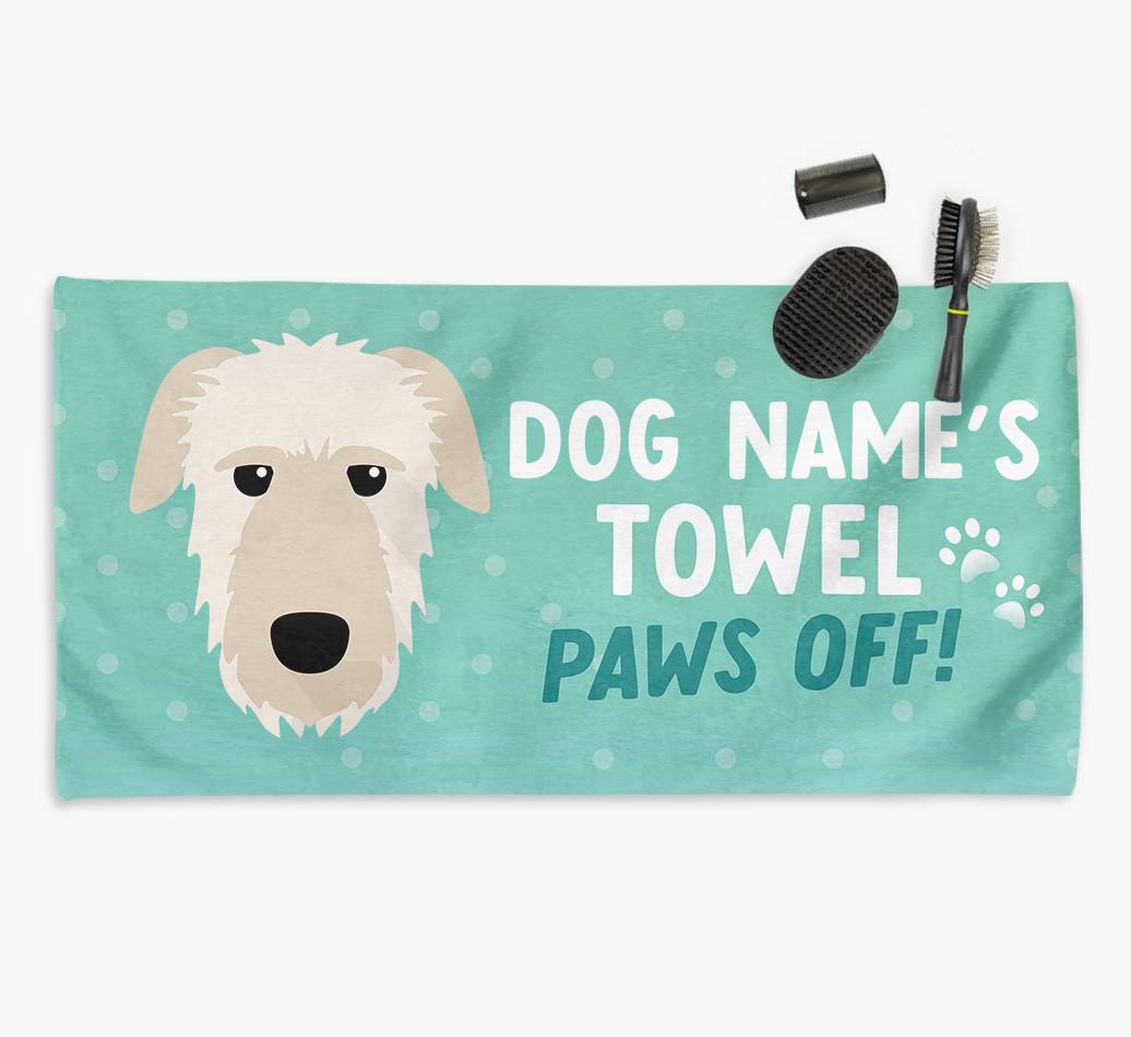 Paws Off Personalized Towel for your {breedFullName}