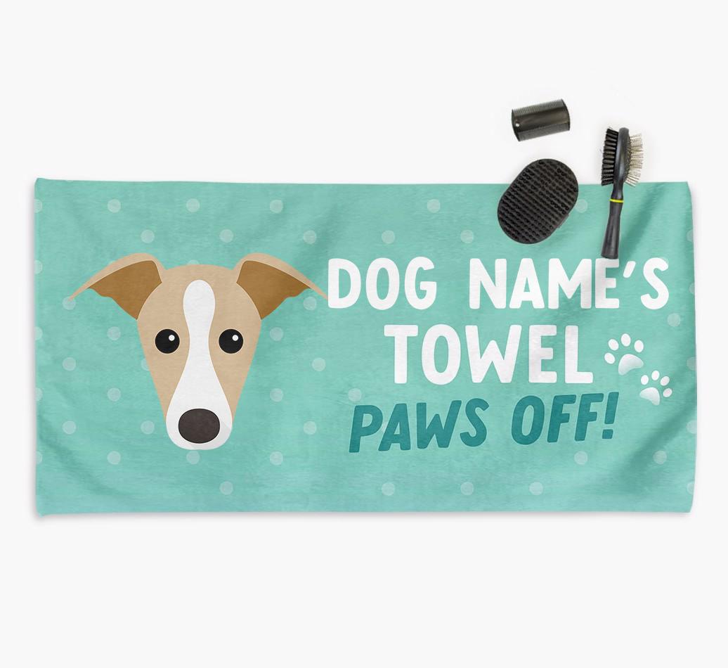 Paws Off Personalized Towel for your {breedFullName}