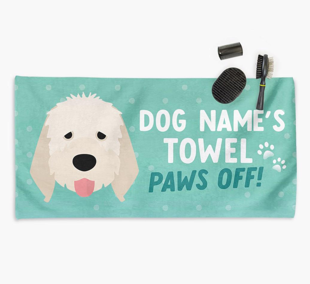 Paws Off Personalized Towel for your {breedFullName}