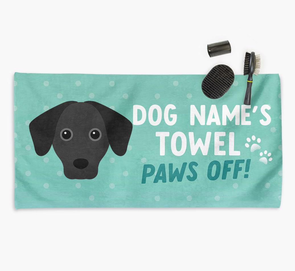 Paws Off Personalized Towel for your {breedFullName}