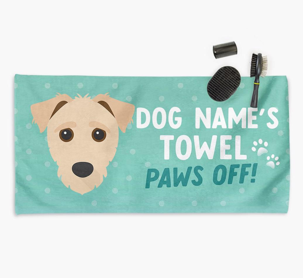 Paws Off Personalized Towel for your {breedFullName}