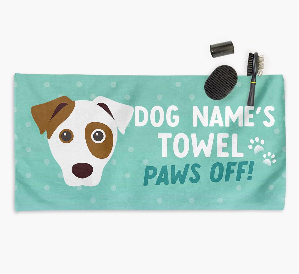 Paws Off Personalized Towel for your {breedFullName}