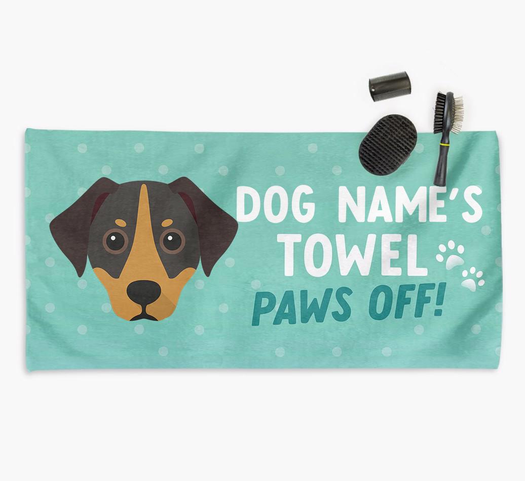 Paws Off Personalized Towel for your {breedFullName}