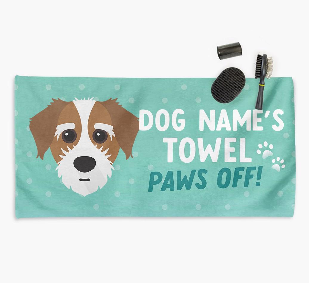 Paws Off Personalized Towel for your {breedFullName}