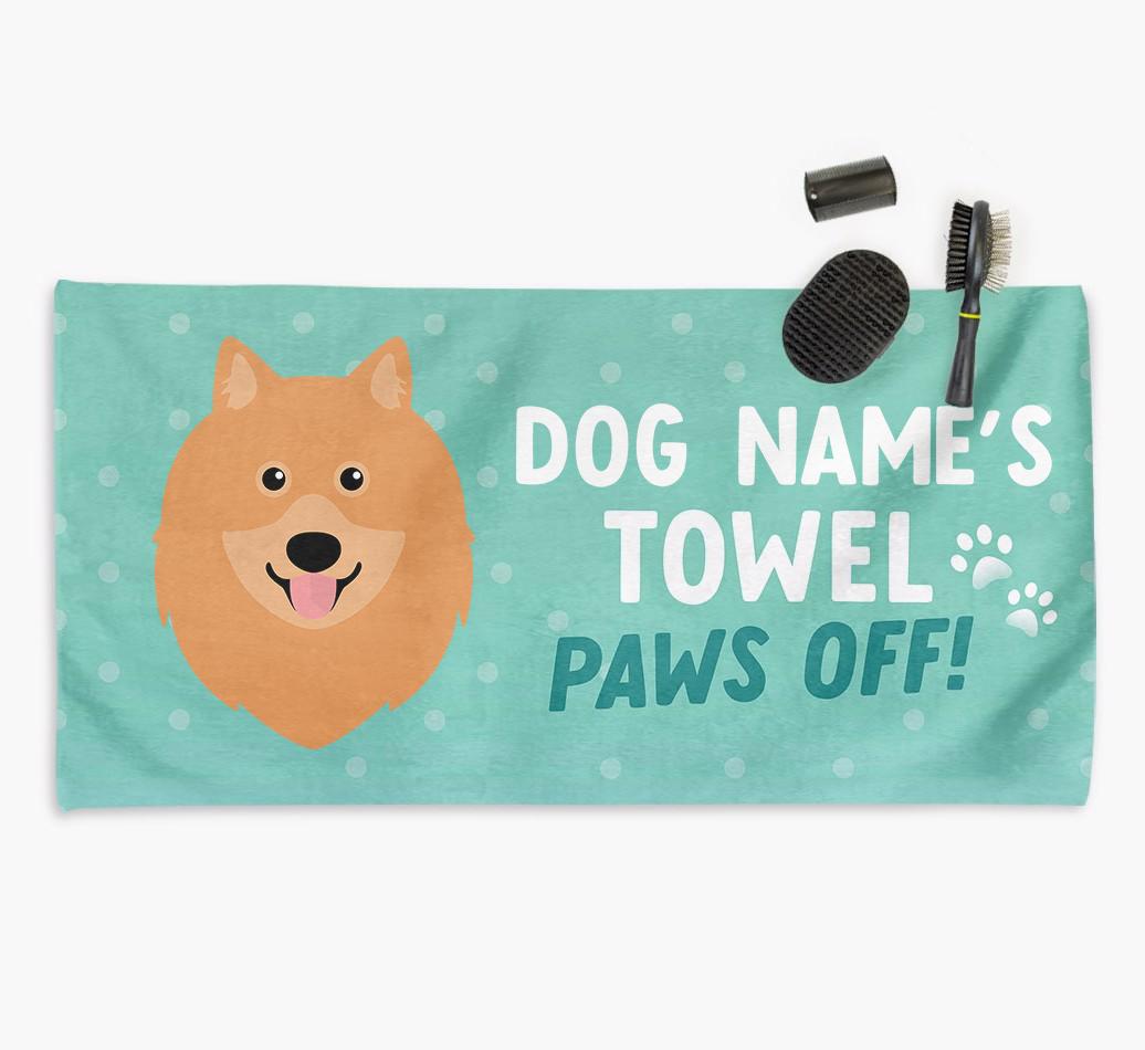 Paws Off Personalized Towel for your {breedFullName}