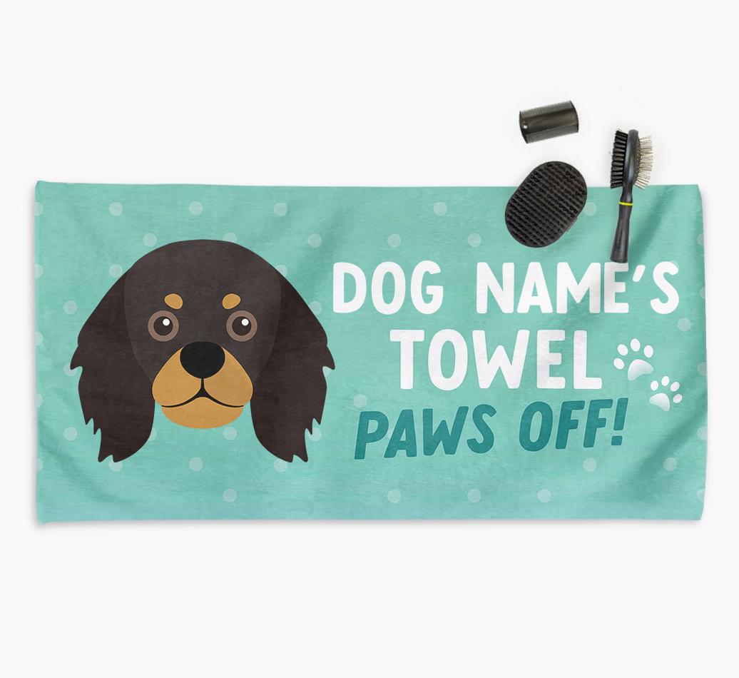 Paws Off Personalized Towel for your {breedFullName}