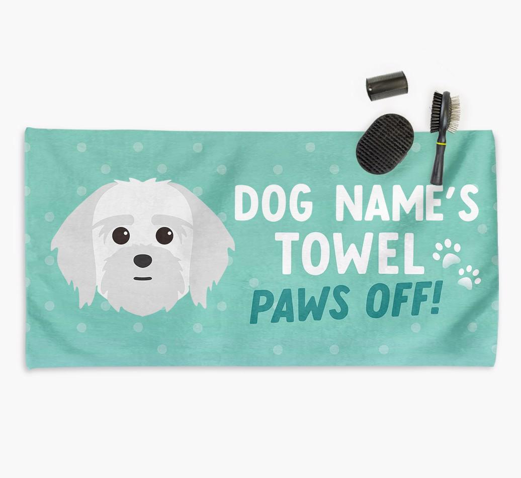 Paws Off Personalized Towel for your {breedFullName}