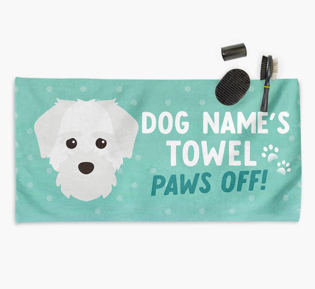 Paws Off Personalized Towel for your {breedFullName}