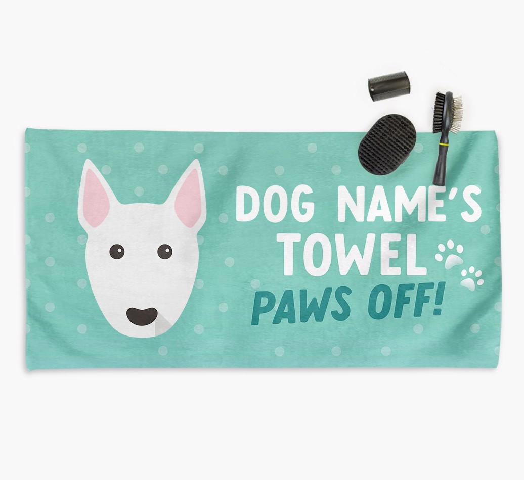 Paws Off Personalized Towel for your {breedFullName}