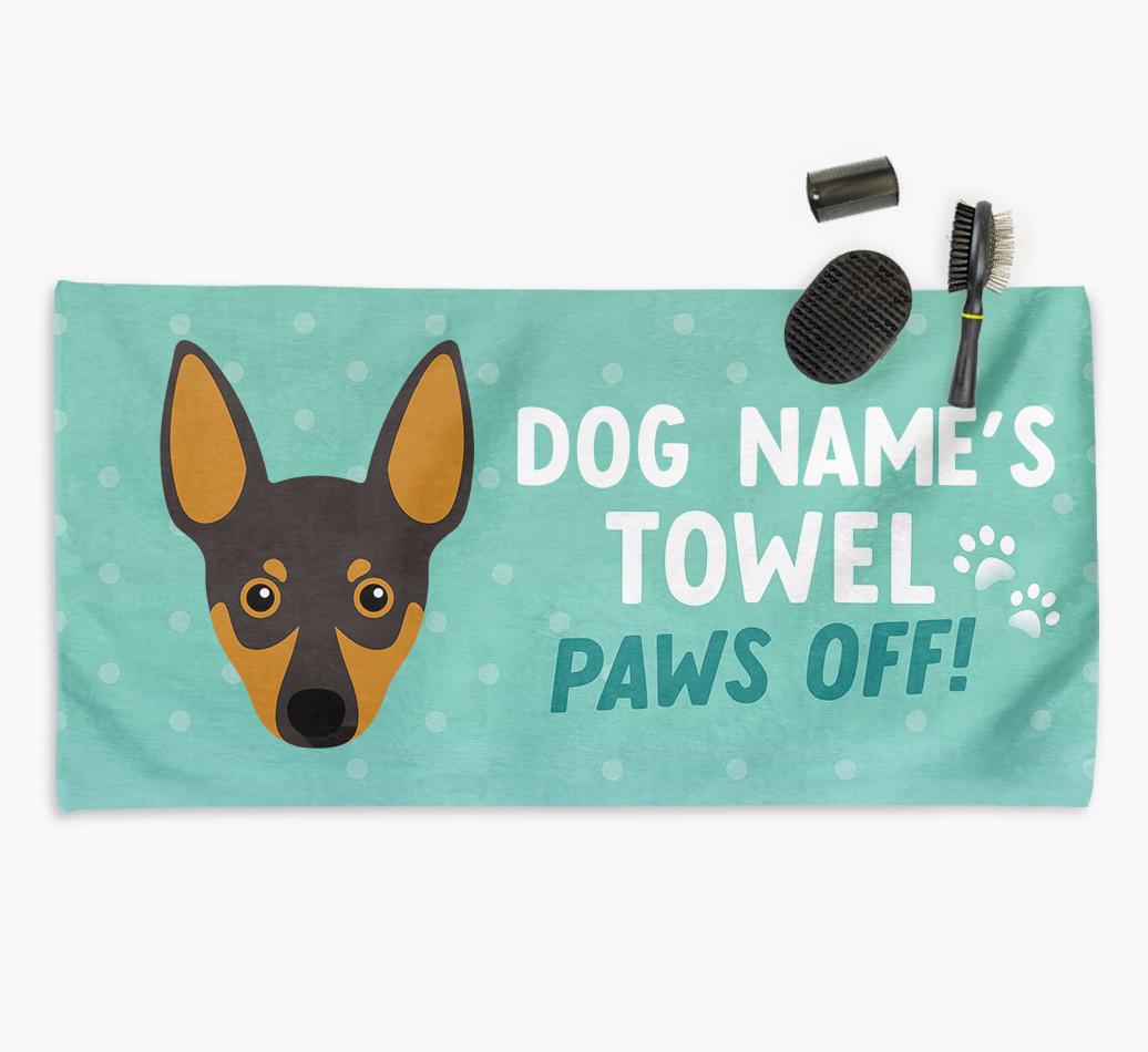 Paws Off Personalized Towel for your {breedFullName}