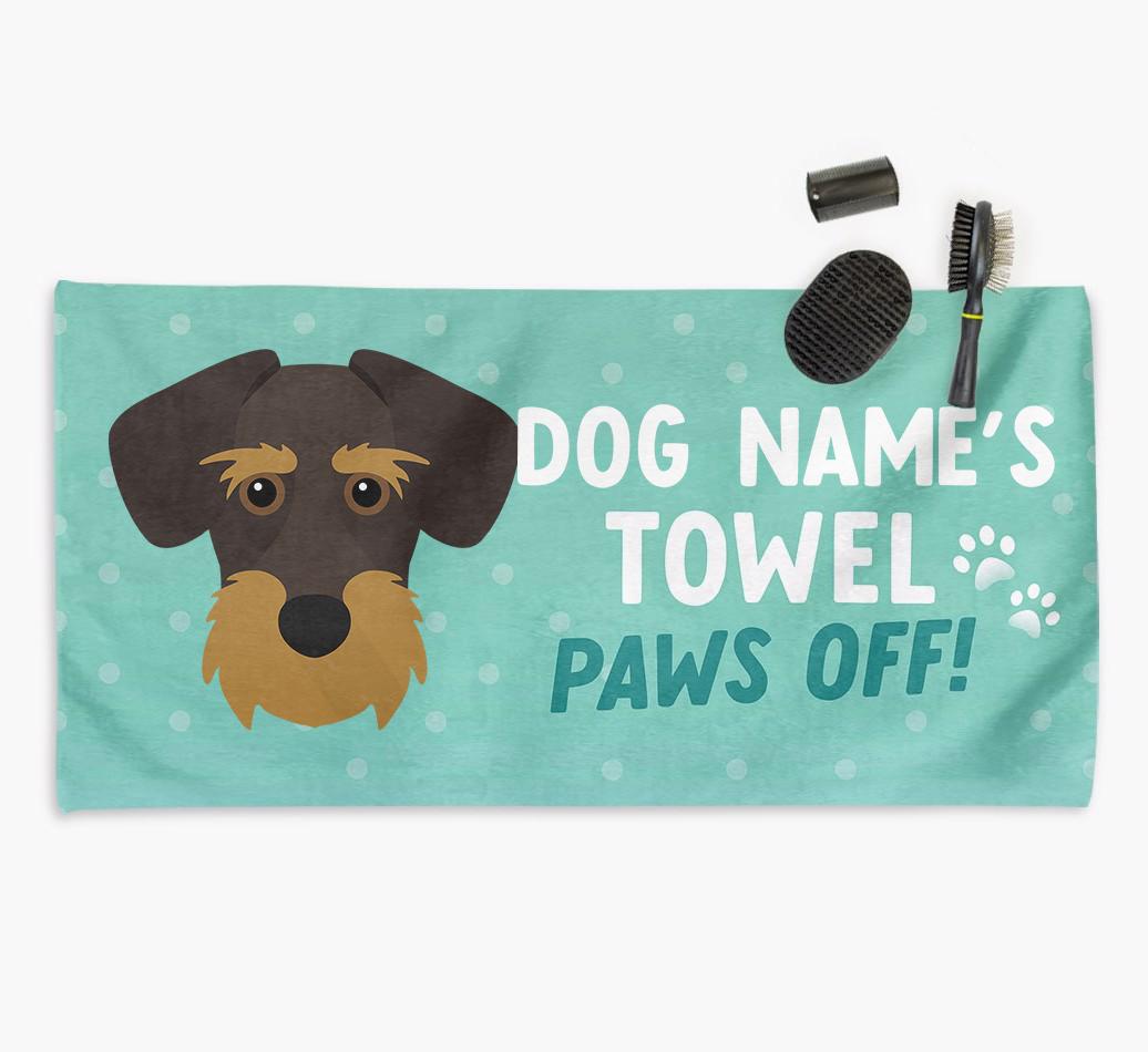 Paws Off Personalized Towel for your {breedFullName}