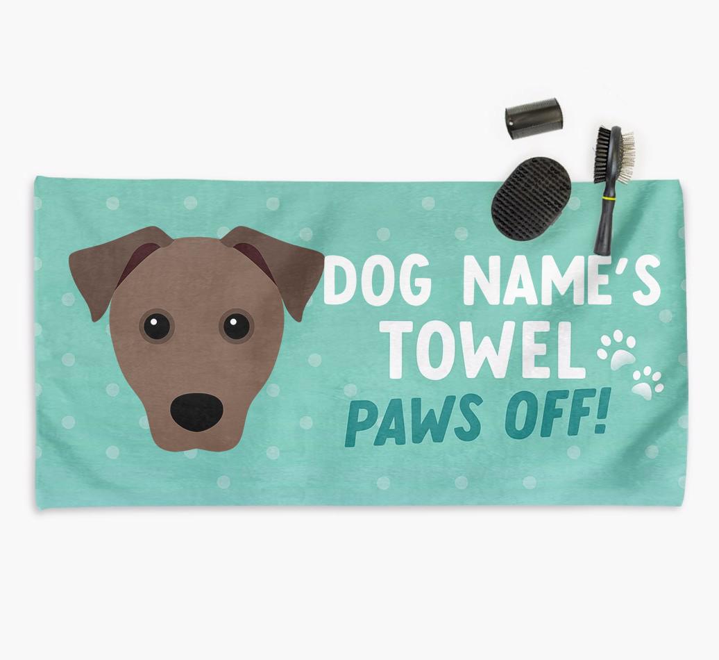 Paws Off Personalized Towel for your {breedFullName}