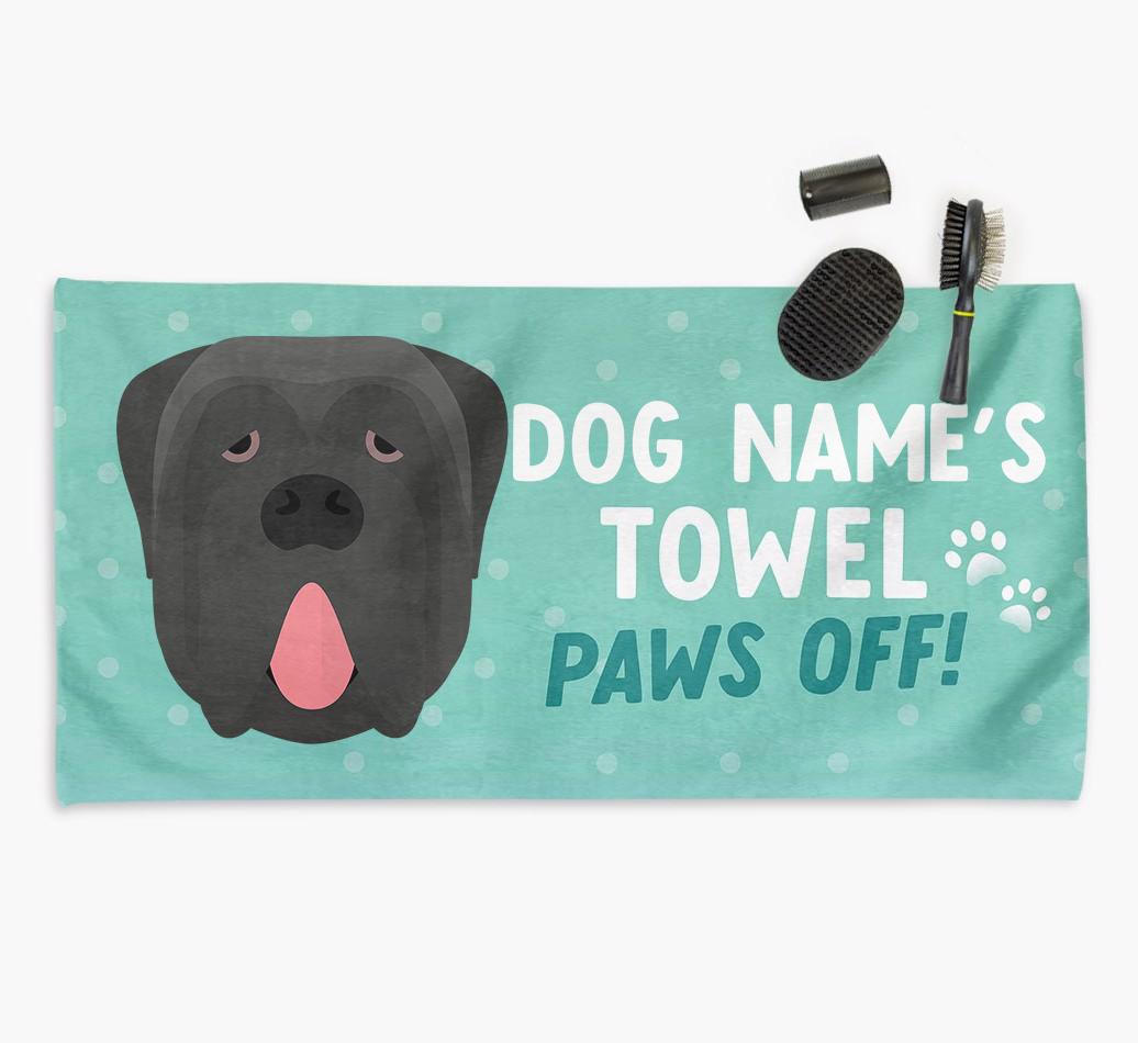 Paws Off Personalized Towel for your {breedFullName}