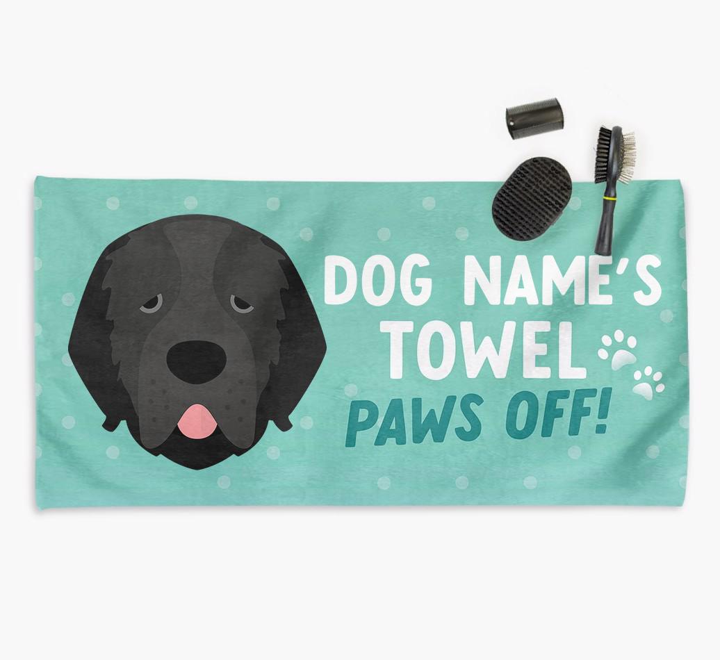 Paws Off Personalized Towel for your {breedFullName}