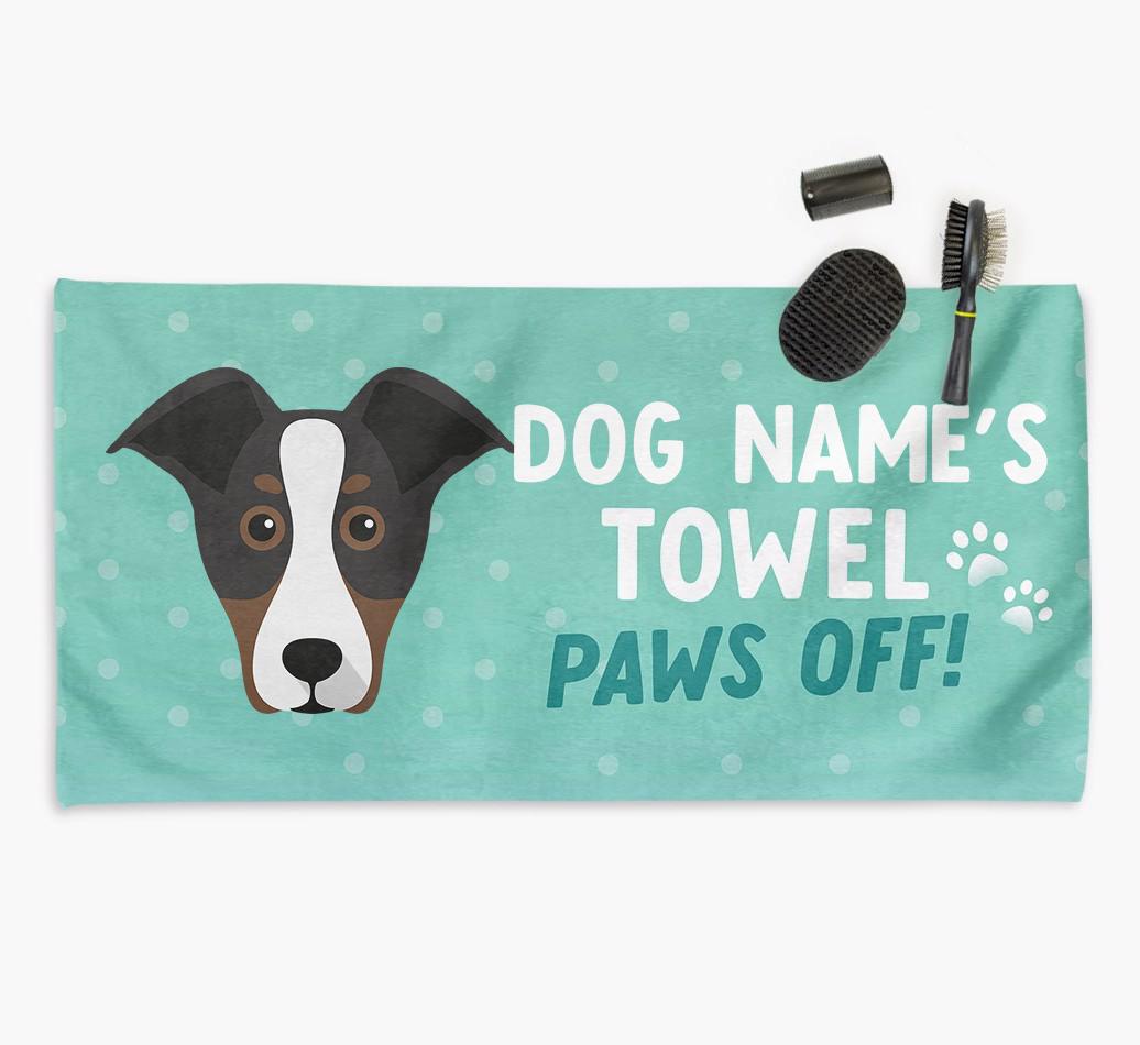 Paws Off Personalized Towel for your {breedFullName}