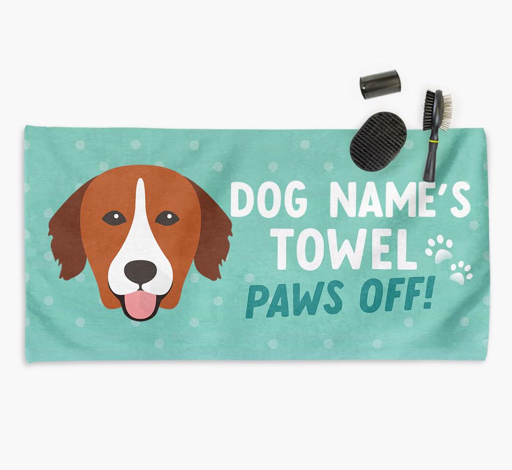 Paws Off Personalized Towel for your {breedFullName}